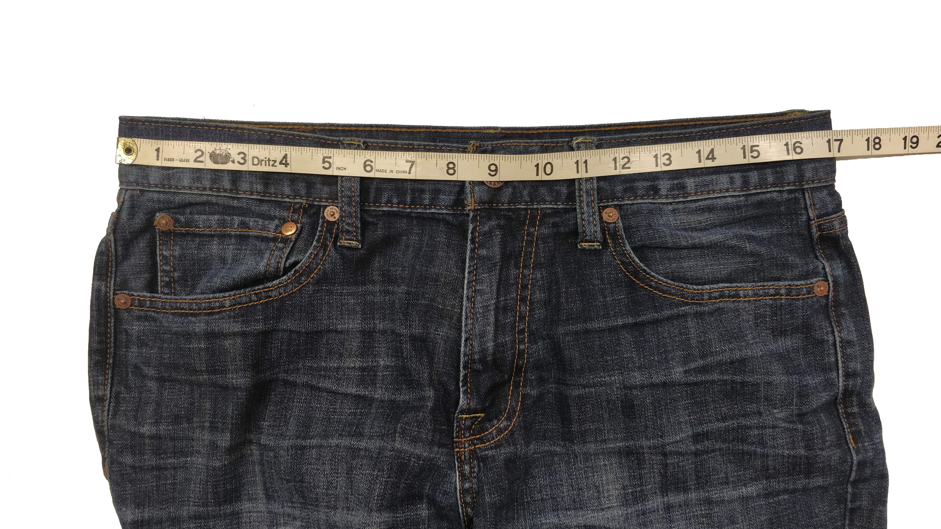 how to measure jeans waist